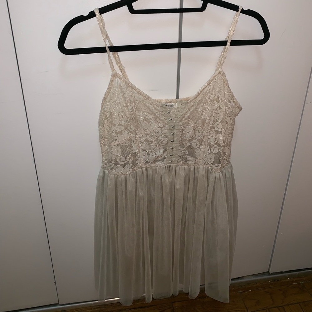 Worn 1x LF Stores Millau Tulle Slip Dress